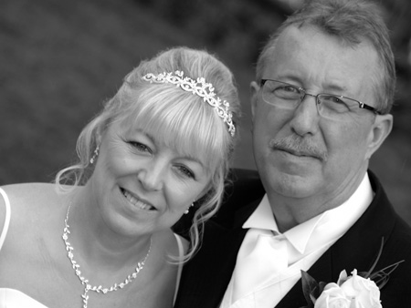 Older Married Couple photograph in Black and White